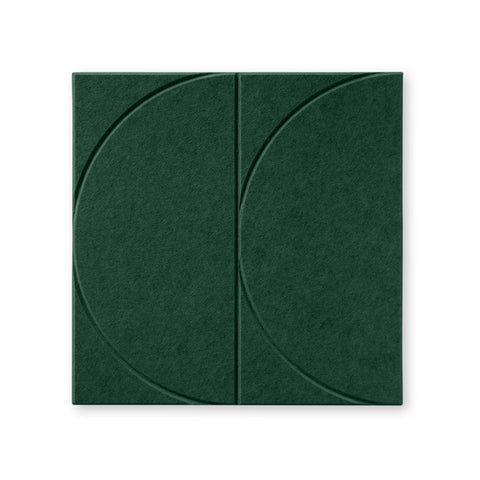 Sade VII panneau acoustique feutre design collection de tuiles acoustiques feutre vert foncé