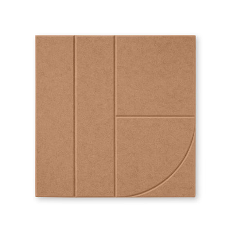 Sade VIII panneau acoustique feutre design collection de dalles acoustiques feutre cognac