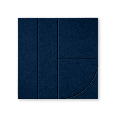 Sade VIII panneau acoustique feutre design collection de dalles acoustiques feutre bleu marine