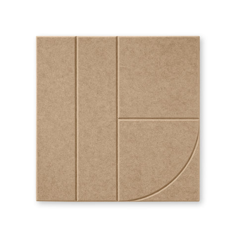 Sade VIII panneau acoustique feutre design collection carrelage acoustique sable