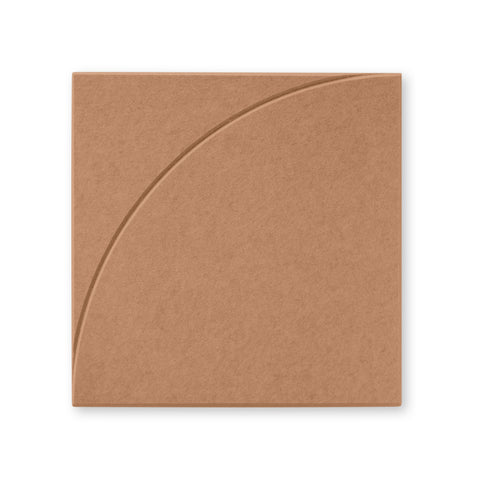 Sadé ll | Akoestisch Wandpaneel 50x50cm – Zelfklevend PET Vilt Maeven art cognac