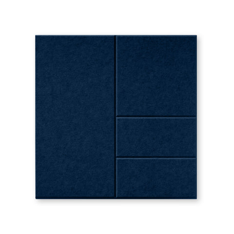 Sade III panneau acoustique feutre design collection de dalles acoustiques feutre bleu marine