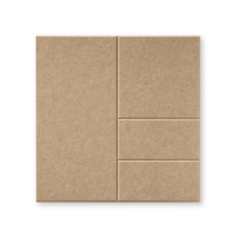 Sade III panneau acoustique feutre design collection carreaux acoustiques feutre sable naturel