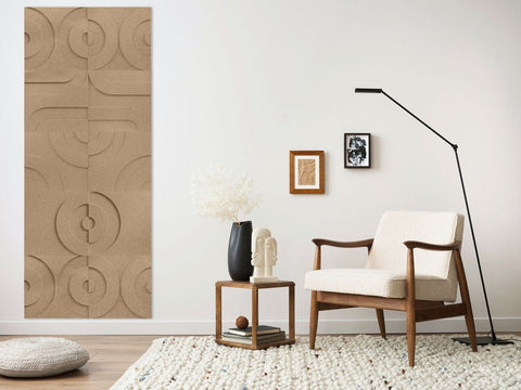 Maya 3d acoustic panels design set of 10 sand