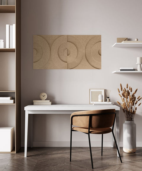 Maya 3d acoustic panels design set of 2 sand