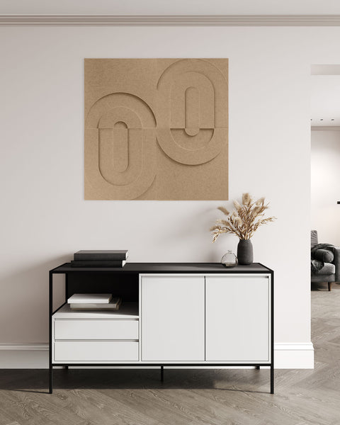 Maya 3d acoustic panels design set of 4 sand