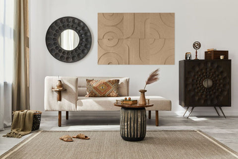 Maya 3d acoustic panels design set of 6 sand