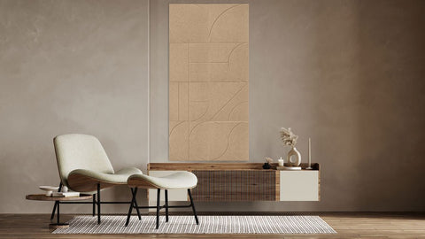Panneaux acoustiques Sade design set of 8 sand