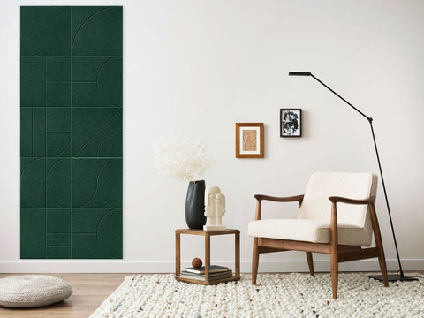 Panneaux acoustiques Sade design set de 8 verts