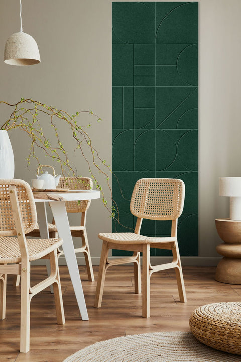 Panneaux acoustiques Sade design set de 10 verts
