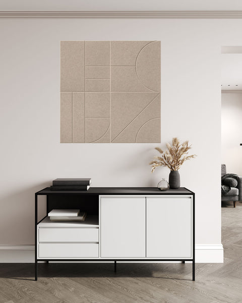 Panneaux acoustiques Sade design set de 4 beige