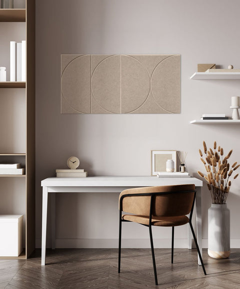 Panneaux acoustiques Sade design set of 2 beige