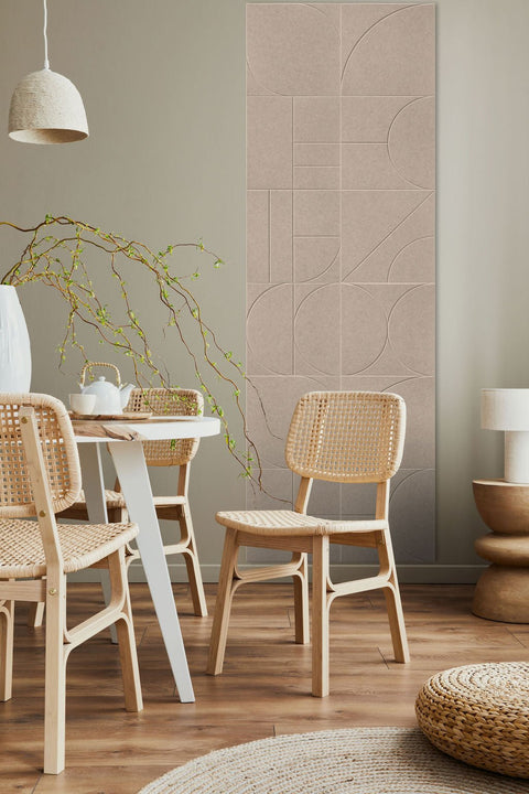 Panneaux acoustiques Sade design set de 12 beige