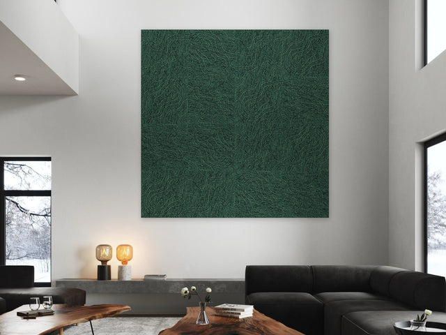 Geordende expressie, akoestische wand van 16 viltpanelen in Urban loft-stijl, 200 x 200 cm