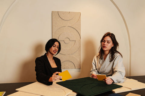 Maeven acoustic wall tiles: Create your own work of art.
