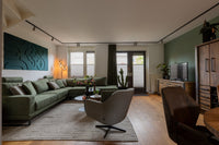 Maya 3d set petrol groen uitzending SBS6 akoestische design panelen veraf