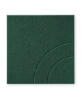 Loa III acoustic panel felt design collection acoustic tile deep green petrol half circle