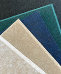 Choix de la palette de couleurs beige sable naturel vert foncé bleu marine panneau acoustique feutre collection design dalle acoustique 