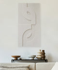 maeven art maya V 3d collectie kleur beige mockup akoestisch paneel vilt design collectie akoestisch tegel pet vilt geluidsabsorptie geluiddempend 