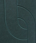 maeven art Maya V closeup collection color deep green petrol acoustic panel felt design collection acoustic tile cap felt sound absorption sound dampening 