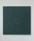 maeven art Maya V collection color deep green petrol acoustic panel felt design collection acoustic tile cap felt sound absorption sound dampening 