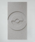 maeven art maya 3d collectie kleur beige mockup akoestisch paneel vilt design collectie akoestisch tegel pet vilt geluidsabsorptie geluiddempend rond