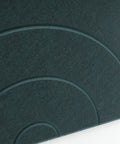 maeven art Maya VI closeup collection color deep green petrol acoustic panel felt design collection acoustic tile cap felt sound absorption sound dampening 