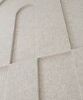 maeven art maya 3d collectie kleur beige mockup akoestisch paneel vilt design collectie akoestisch tegel pet vilt geluidsabsorptie geluiddempend 