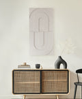 maeven art maya 3d collectie kleur beige mockup akoestisch paneel vilt design collectie akoestisch tegel pet vilt geluidsabsorptie geluiddempend mockup fade