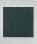 maeven art Maya VII collection color deep green petrol acoustic panel felt design collection acoustic tile cap felt sound absorption sound dampening 
