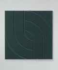 maeven art Maya VIII collection color deep green petrol acoustic panel felt design collection acoustic tile cap felt sound absorption sound dampening