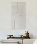 maeven art maya I 3d collectie kleur beige mockup akoestisch paneel vilt design collectie akoestisch tegel pet vilt geluidsabsorptie geluiddempend 