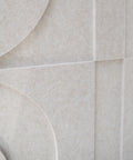 maeven art maya I 3d collectie kleur beige closeup akoestisch paneel vilt design collectie akoestisch tegel pet vilt geluidsabsorptie geluiddempend 
