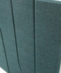maeven art Maya I closeup collection color deep green petrol acoustic panel felt design collection acoustic tile cap felt sound absorption sound dampening 