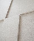 maeven art maya IV 3d collection colour beige closeup acoustic panel feutre design collection acoustic tile cap feutre sound absorption sound dampening 