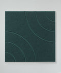 maeven art Maya III collection color deep green petrol acoustic panel felt design collection acoustic tile cap felt sound absorption sound dampening 