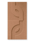 Maya V 3d akoestisch paneel vilt design collectie akoestisch tegel vilt terra cognac