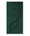 Maya V 3d akoestisch paneel vilt design collectie akoestisch tegel vilt deep green petrol