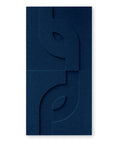 Maya V 3d akoestisch paneel vilt design collectie akoestisch tegel vilt navy blue