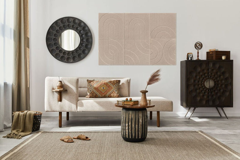 Maya Akustikplatten-Designset von 6, beige
