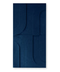 Maya I 3d akoestisch paneel vilt design collectie akoestisch tegel set van 2 navy blue