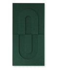 Maya IV Panneau acoustique 3d feutre design collection de tuiles acoustiques feutre vert foncé pétrole