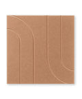 Maya I acoustic panel felt design collection acoustic tile cognac terra