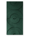 Maya II panneau acoustique 3d feutre design collection carreaux acoustiques Vert foncé cercle de pétrole