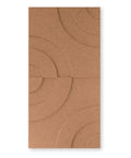 panneau acoustique 3d feutre design rond set de 2 collection maya cognac