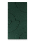 feutre de laine 3d panneau acoustique design rond set de 2 collection maya deep green petrol