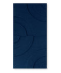 panneau acoustique 3d feutre design rond set de 2 collection maya navy blue