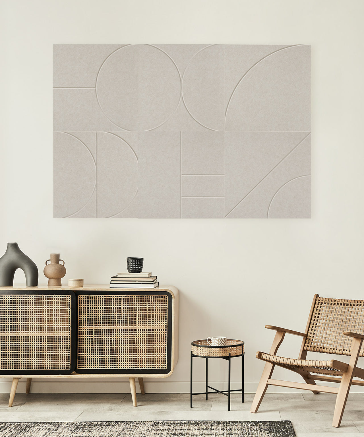 Sadé Design Set | Akoestische Wandpanelen van Vilt | Organisch design ...