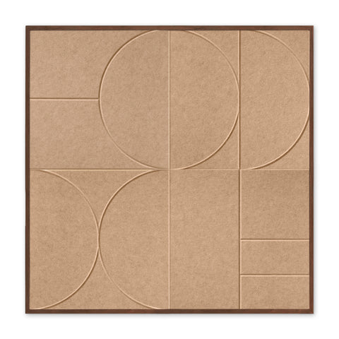 Clay Rhythm akoestisch schilderij 1.00x1.00m