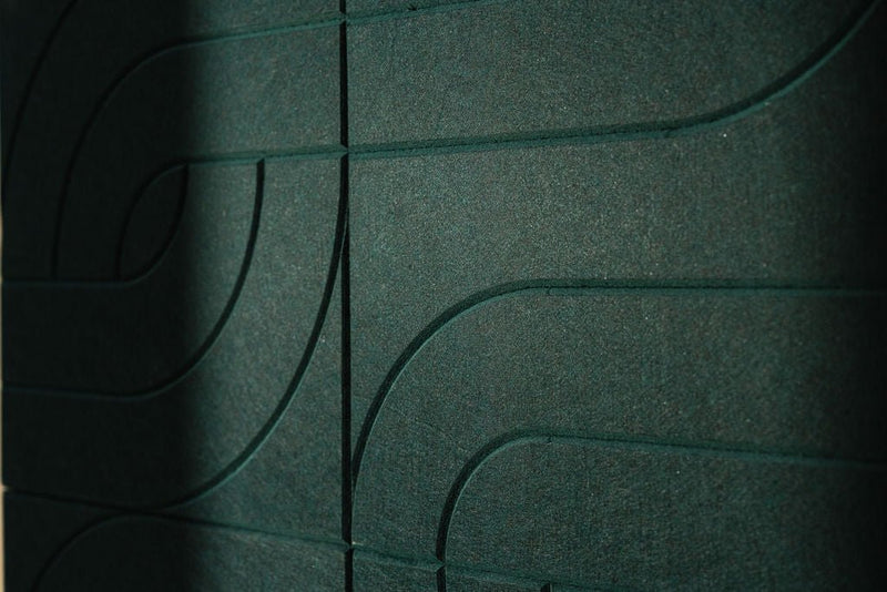 Maya acoustic wall panels closeup shapes texture – abstract geometric | Maeven Art